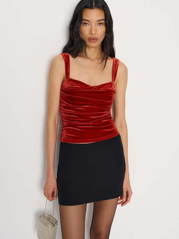 Trish Knit Top - Coral Velvet